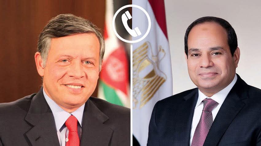 اتصال رفيع بين الرئيس السيسي والملك عبدالله: تهنئة بالعيد وتأكيد على وحدة الموقف تجاه التحديات الإقليمية