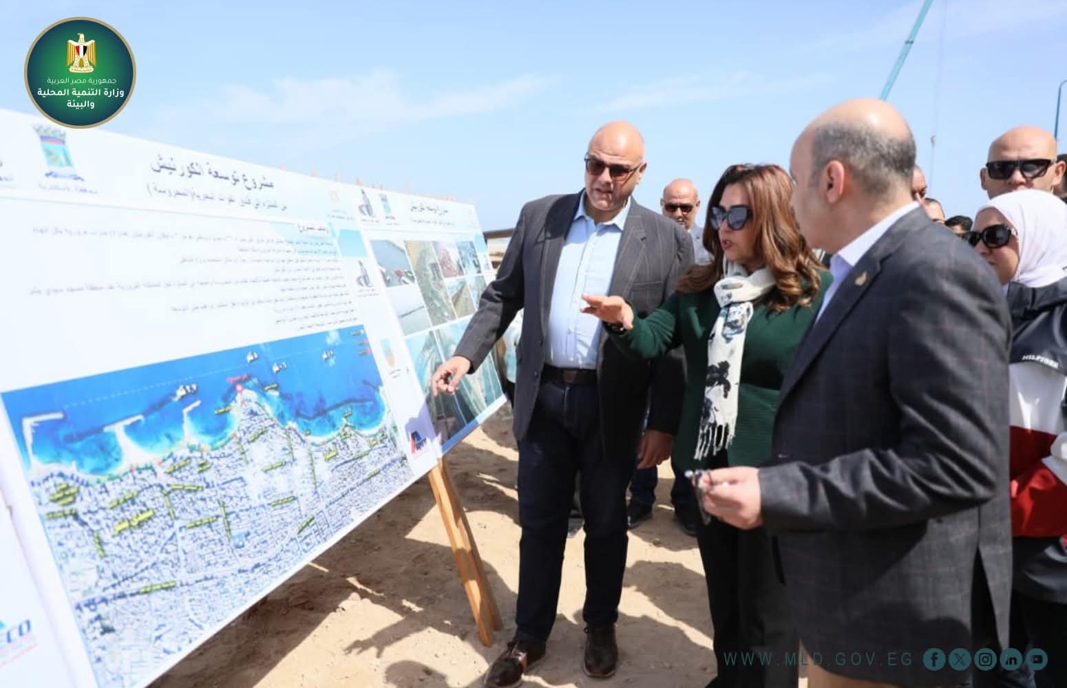 واجهة حضارية.. عوض ومحافظ الإسكندرية يتفقدان تطوير «بئر مسعود» وتوسعة الكورنيش