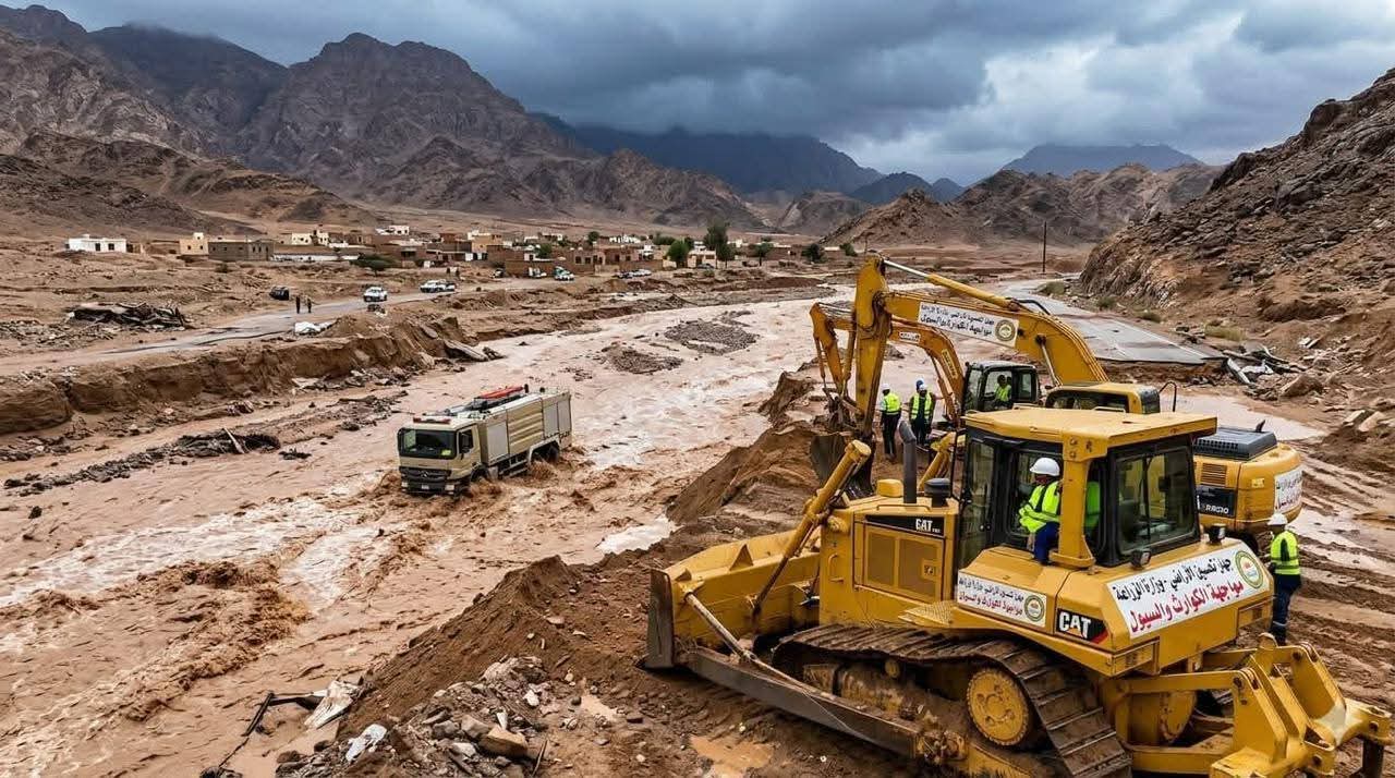 تحسين الأراضي.. ينجح في إعادة فتح طرق 
