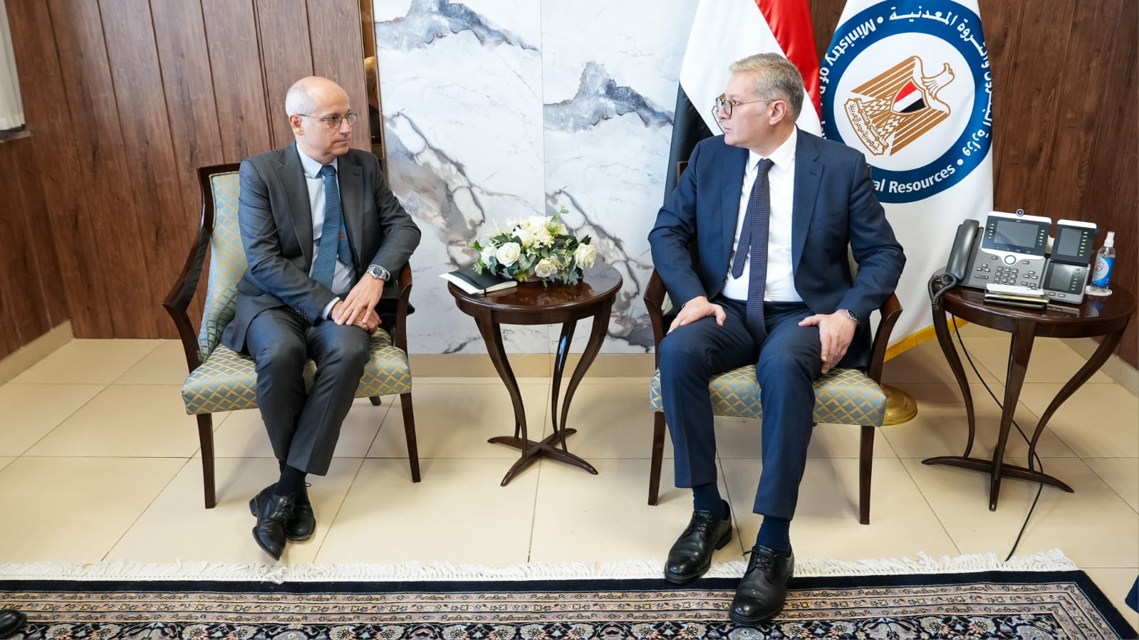 بدوى يتابع مع توتال إنرجيز الفرنسية مشروع ربط حقل كرونوس القبرصي بمصر