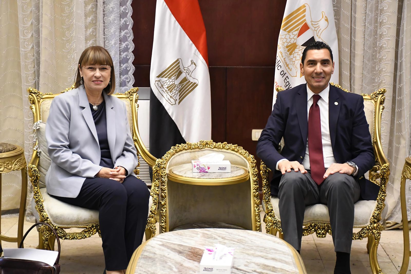 جوهر يبحث مع ممثل الأمم المتحدة في مصر تعزيز التعاون المشترك وتمكين الشباب