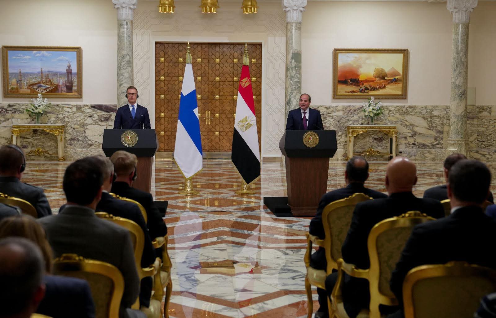 الرئيس السيسي ونظيره الفنلندي يبحثان تعزيز الشراكة الاستراتيجية ومواجهة التحديات الإقليمية