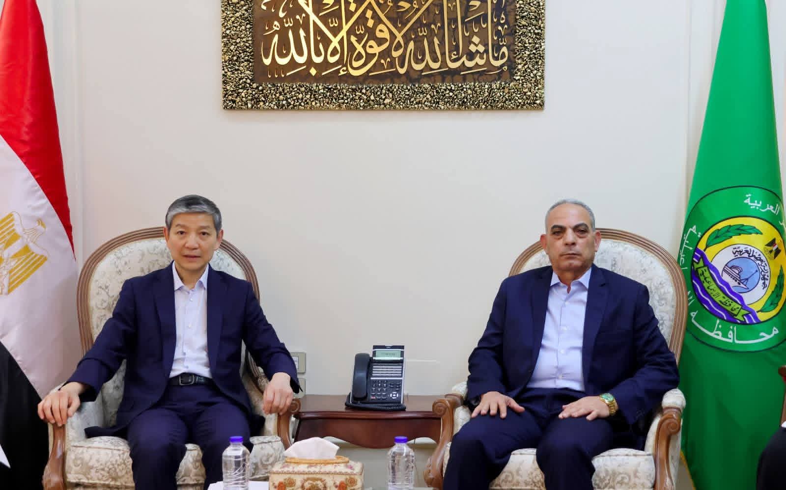 محافظ الإسماعيلية يبحث سبل التعاون المشترك مع الصين