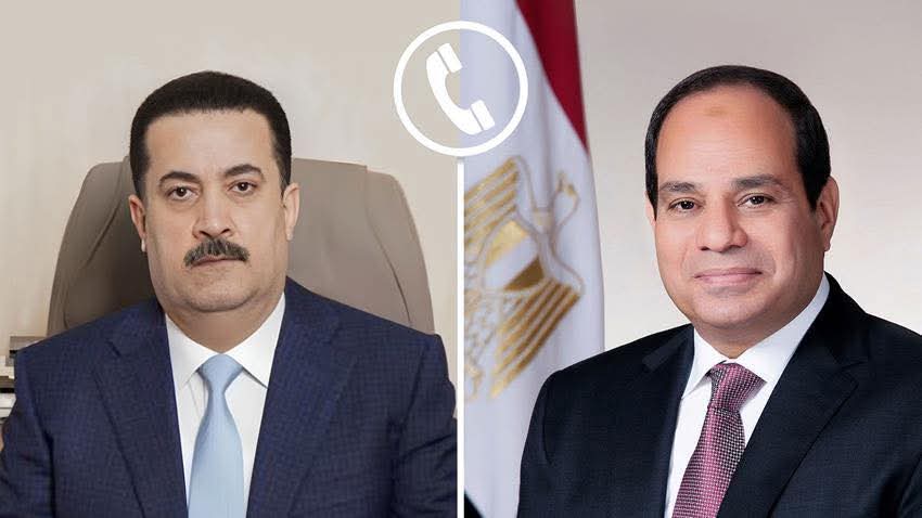 الرئيس السيسي والسوداني: تنسيق مصري-عراقي لاحتواء تصعيد الشرق الأوسط وحماية استقرار المنطقة