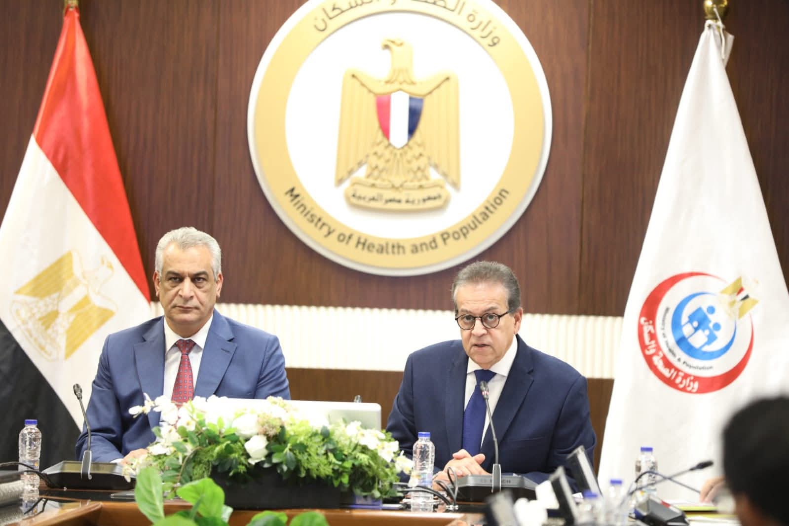 وزيرا الصحة والإنتاج الحربي يبحثان سبل التعاون المشترك لسرعة انجاز المشروعات القومية الصحية