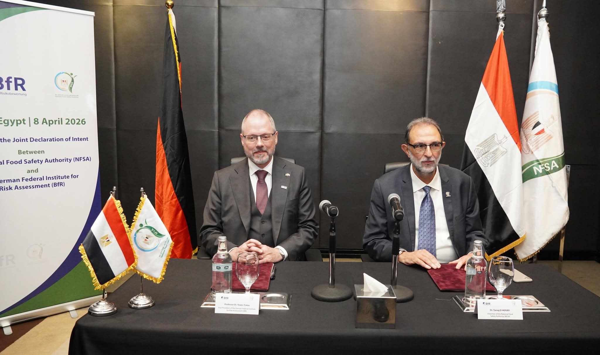 الهيئة القومية لسلامة الغذاء توقّع بروتوكول تعاون مع المعهد الفيدرالي الألماني لتقييم المخاطر