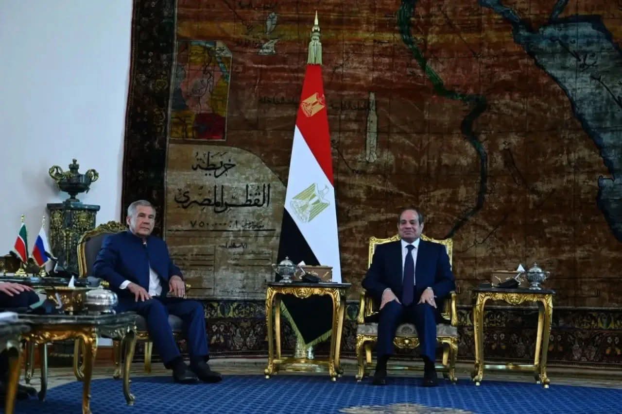 تعزيزًا للشراكة الاستراتيجية.. السيسي ورئيس تتارستان يبحثان توسيع التعاون الاقتصادي ودعم المنطقة الصناعية الروسية بقناة السويس