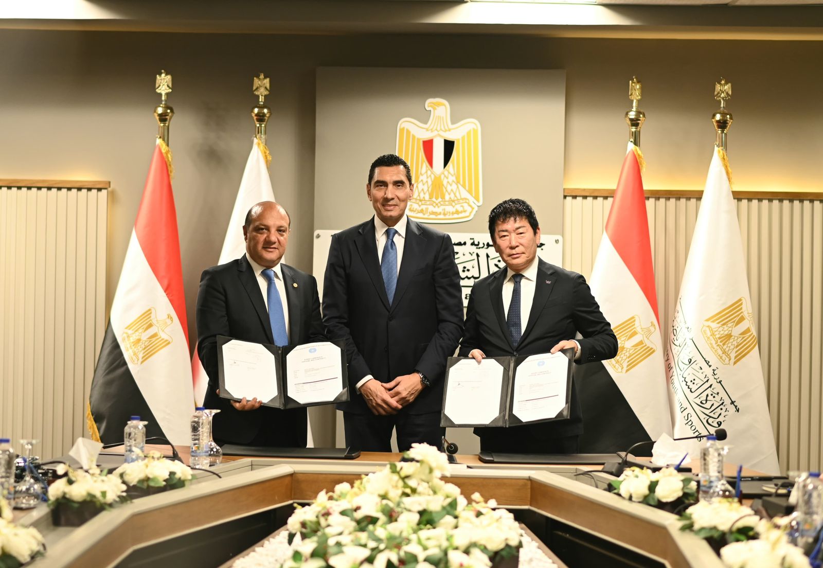 جوهر يشهد توقيع عقد استضافة مصر لبطولة العالم لجمباز الايروبيك 2028 لأول مرة في إفريقيا