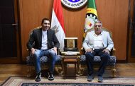 جوهر يستعرض مع محافظ الدقهلية اطر تعزيز الاستثمار الرياضى بالمحافظة