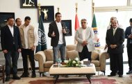 جوهر ومحافظ الدقهلية يقومان بجولة تفقدية بنادي جزيرة الورد ويلتقيان عدد من نواب المحافظة