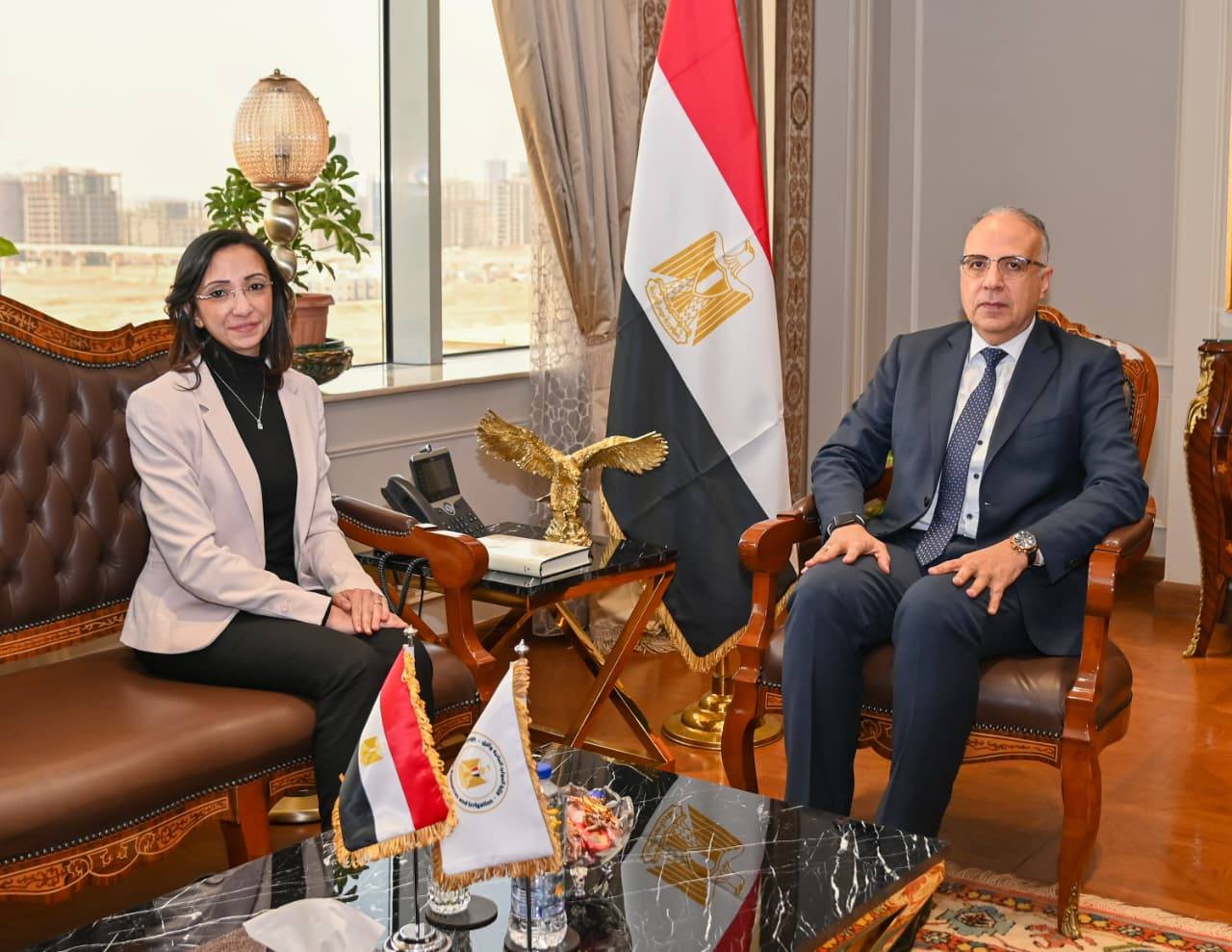 وزير الري ومحافظ البحيرة يناقشان تعزيز التعاون المشترك ويبحثان حالة المنظومة المائية