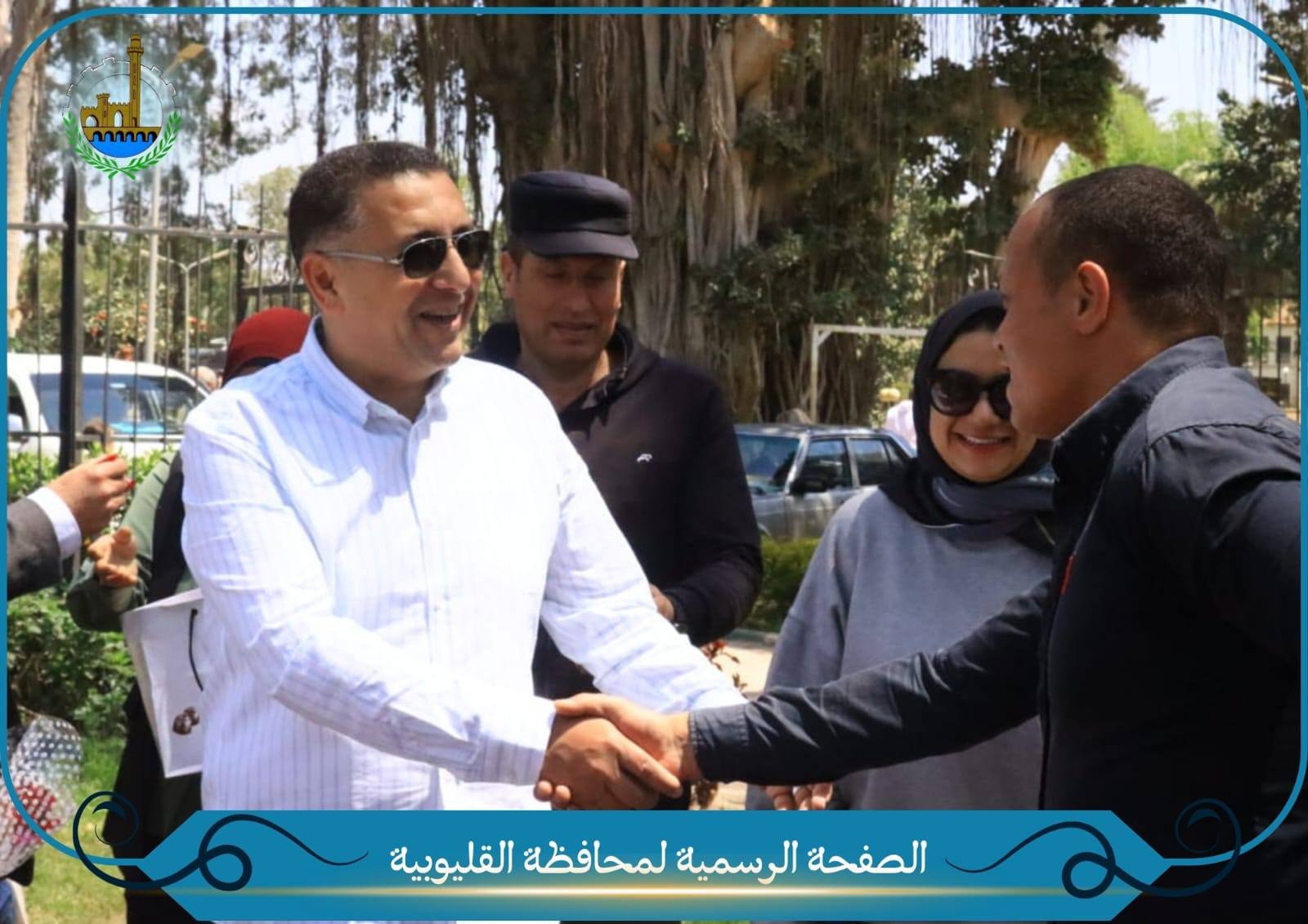 محافظ القليوبية يشارك المواطنين احتفالات «شم النسيم» بحدائق القناطر الخيرية