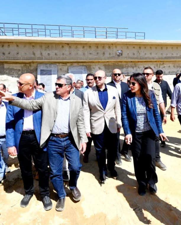 وزيرة الإسكان ومحافظ الفيوم يتفقدان محطتي معالجة «كحك» ويوسف الصديق