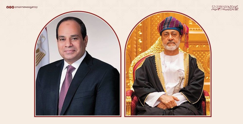 السلطان هيثم والرئيس السيسي يبحثان هاتفيا تطورات المنطقة