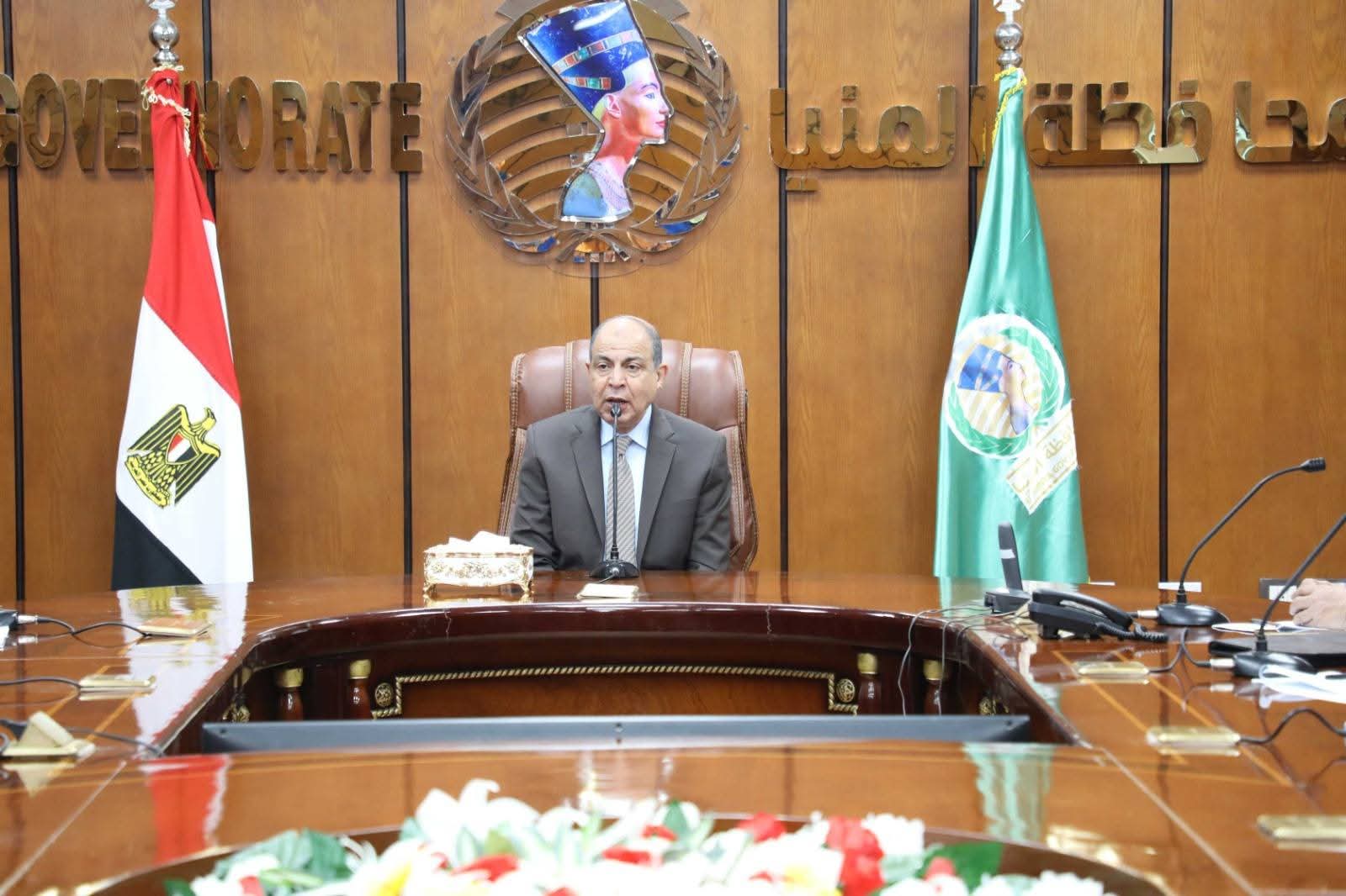 محافظ المنيا : رفع درجة الاستعداد وتشكيل غرفة عمليات على مدار الساعة