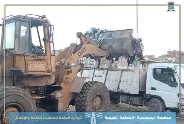 محافظ الإسكندرية: حملات مكثفة لمداهمة أوكار النباشين ورفع ١٢٣ طن مخلفات