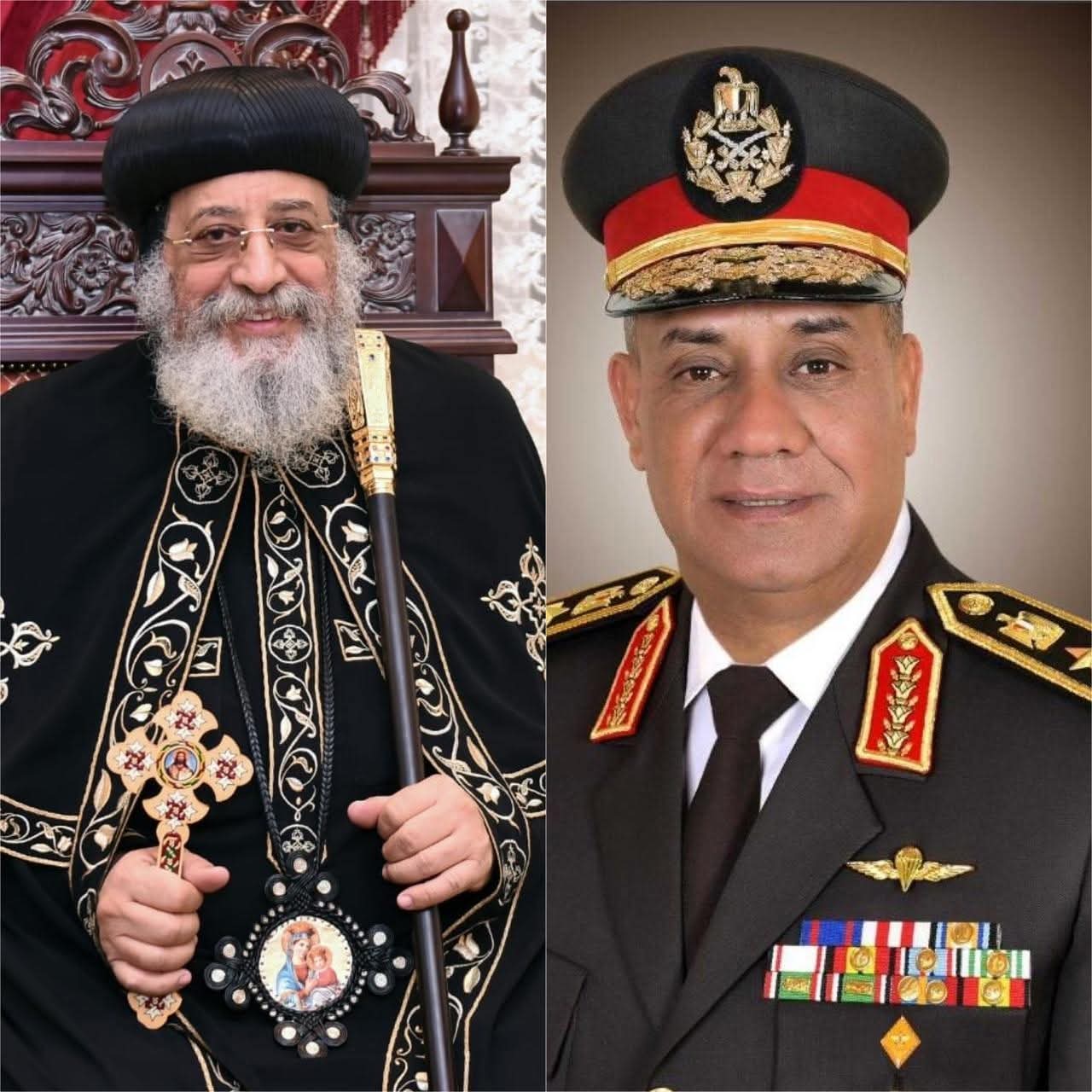 قداسة البابا يهنئ وزير الدفاع بعيد الأضحى