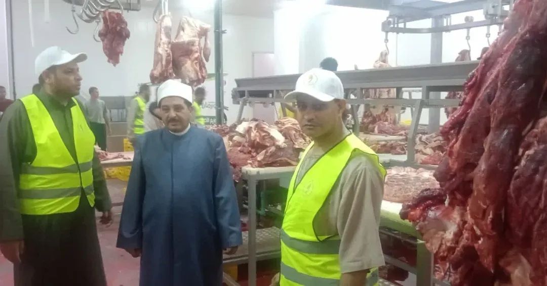 تجهيز أضاحي الأوقاف بمجمع مجازر يوسف الصديق بالفيوم
