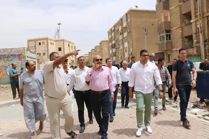 محافظ السويس يتفقد عمارات الدلتا بفيصل ..ويتابع أعمال التطوير