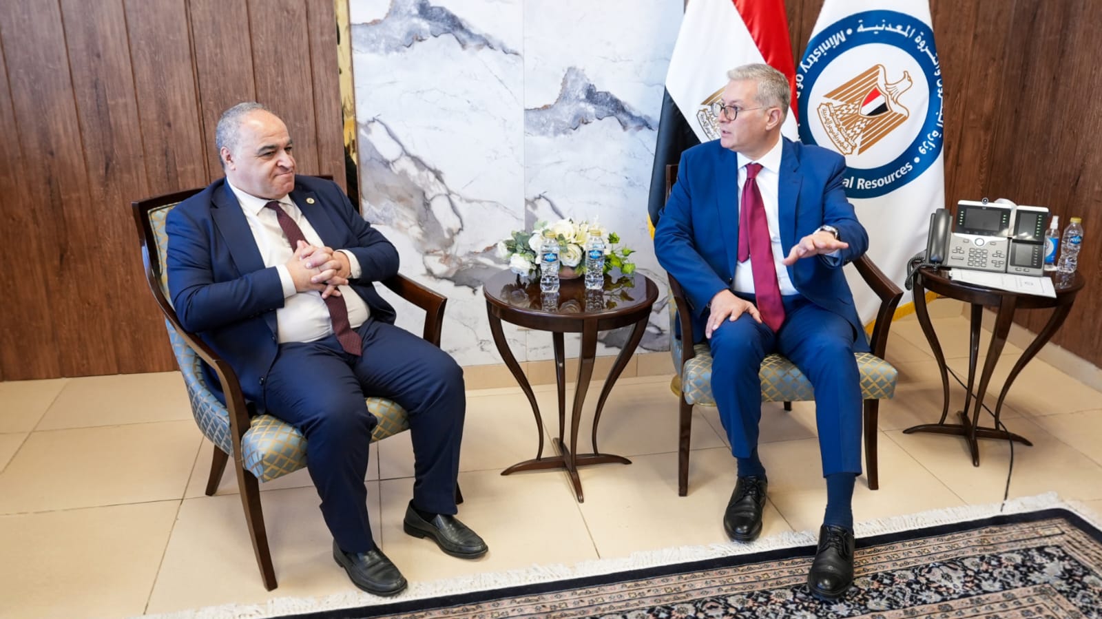 بدوى يبحث مع الأمين العام لمنظمة منتجي البترول الأفارقة سبل دفع التكامل الأفريقي في مجالات البترول والغاز