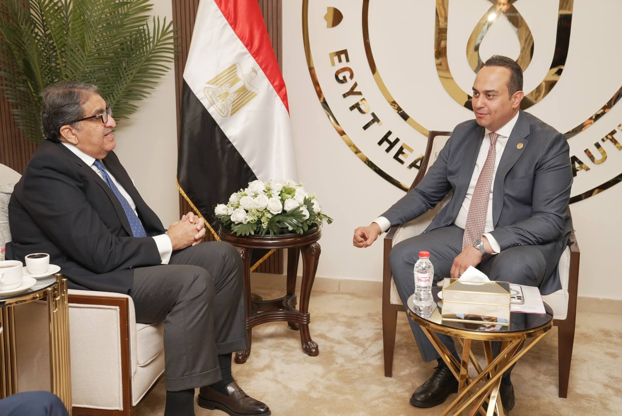 السبكي يلتقي رئيس مجلس إدارة مجموعة e-Finance للاستثمار لبحث التعاون في التحول الرقمي الصحي ودعم منظومة التأمين الصحي الشامل