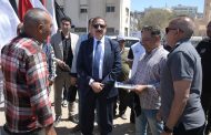 محافظ بورسعيد يتابع التجهيزات النهائية لاصطفاف معدات وسيارات الطوارئ بالمحافظة