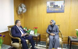 محافظ الوادي الجديد تبحث مع نقيب عام المهندسين أوجه التعاون المشترك
