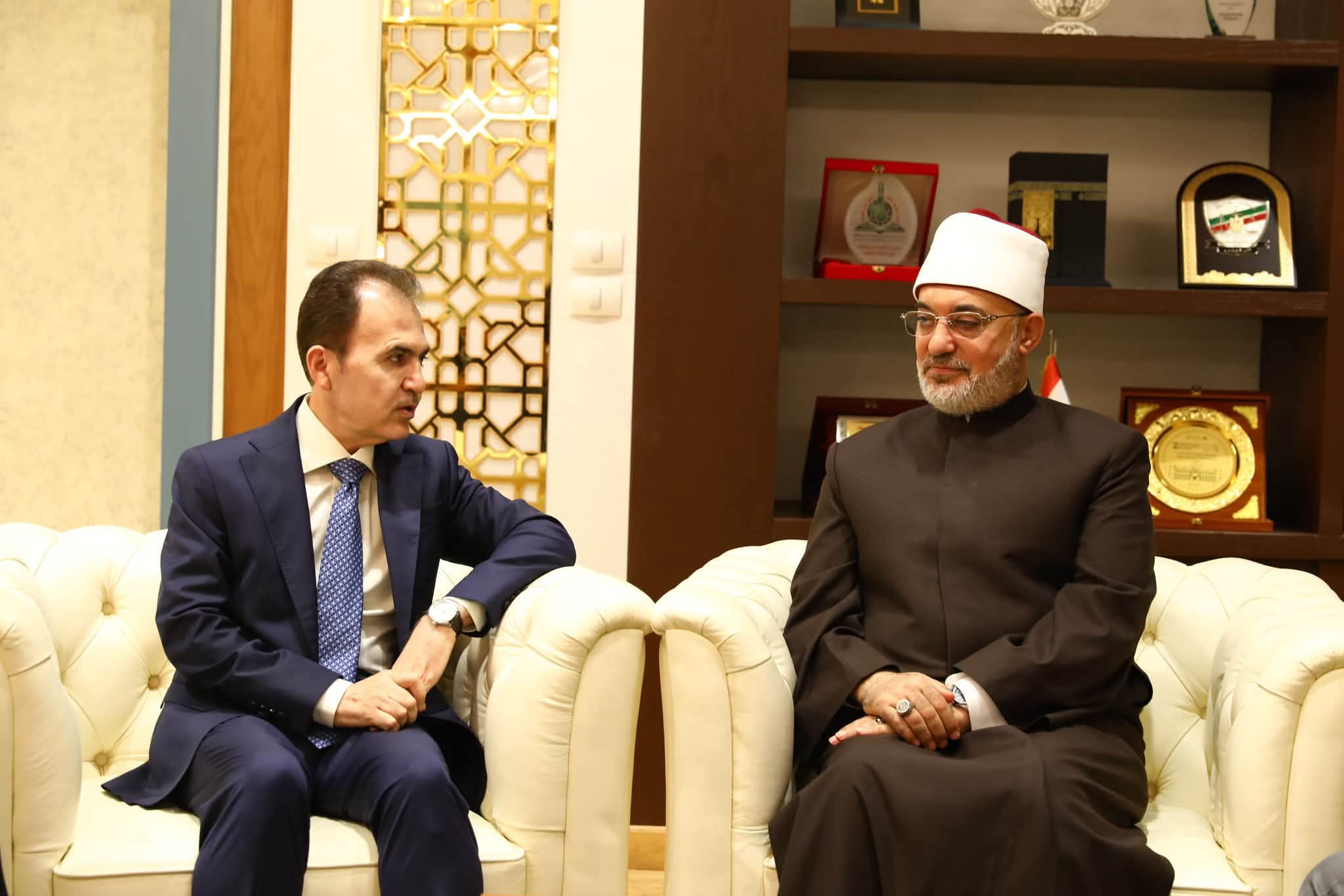 مفتي الجمهورية يستقبل وزير أوقاف كردستان العراق لبحث أوجه التعاون المشترك