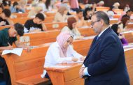 رئيس جامعة كفر الشيخ يتفقد امتحانات الفصل الدراسي الثاني بكليات التربية والتمريض والألسن