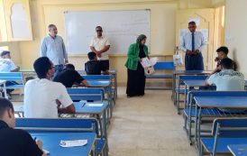 أزهر السويس يتابع إمتحانات الشهادة الثانوية بلجنة معهد 