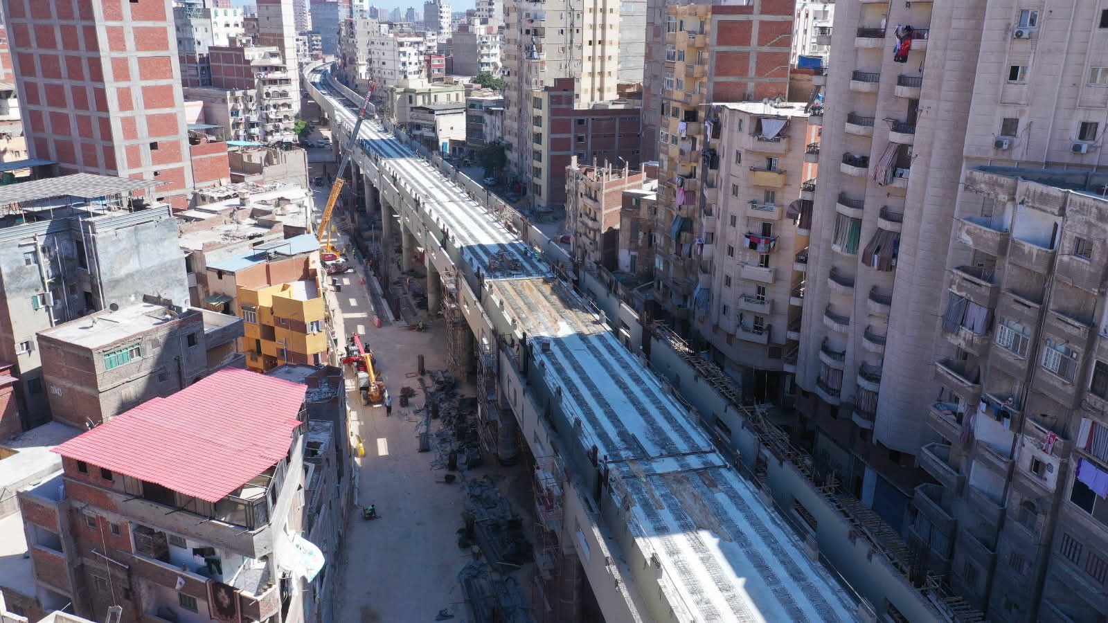 شاهد تصوير جوي لتقدم أعمال تنفيذ مشروع المرحلة الأولى من مترو الإسكندرية