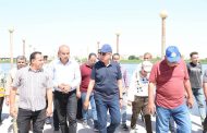 محافظ المنيا يتفقد محطة مياه “عرب الزينة” بسمالوط