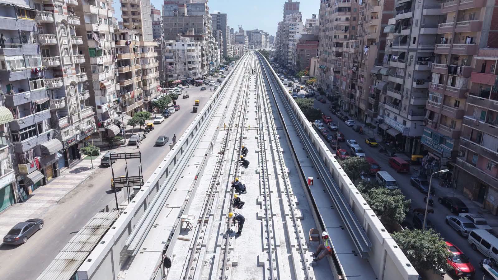 شاهد تصوير جوي لتقدم أعمال تنفيذ مشروع المرحلة الأولى من مترو الإسكندرية