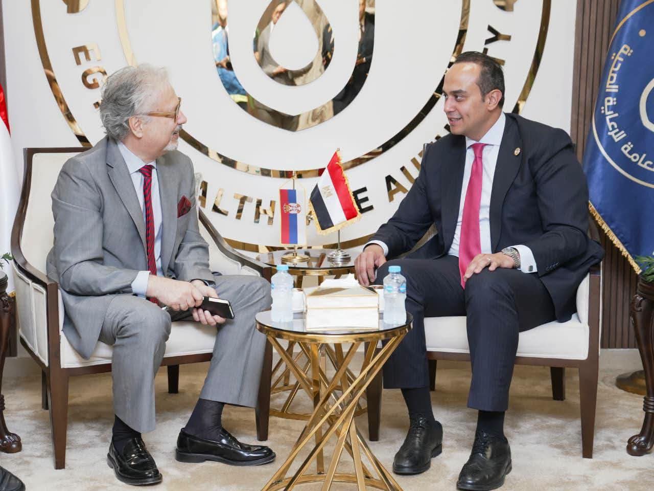 السبكي يبحث مع صربيا تعزيز التعاون في الرعاية الصحية والتحول الرقمي والذكاء الاصطناعي والتصنيع الدوائي والسياحة العلاجية