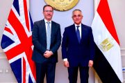 وزير العدل يستقبل سفير المملكة المتحدة بالقاهرة