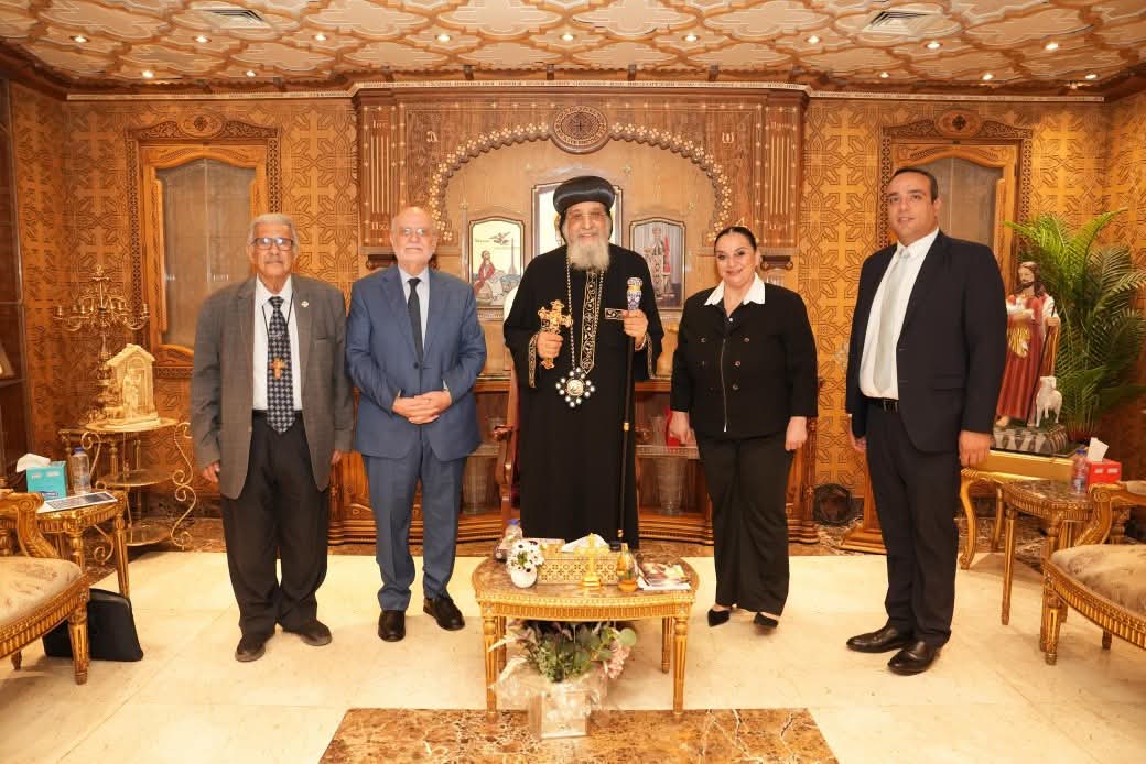قداسة البابا يستقبل الأمين العام لمجلس كنائس الشرق الأوسط