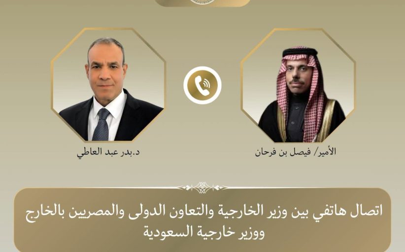 وزير الخارجية يبحث مع نظيره السعودي جهود خفض التصعيد في المنطقة