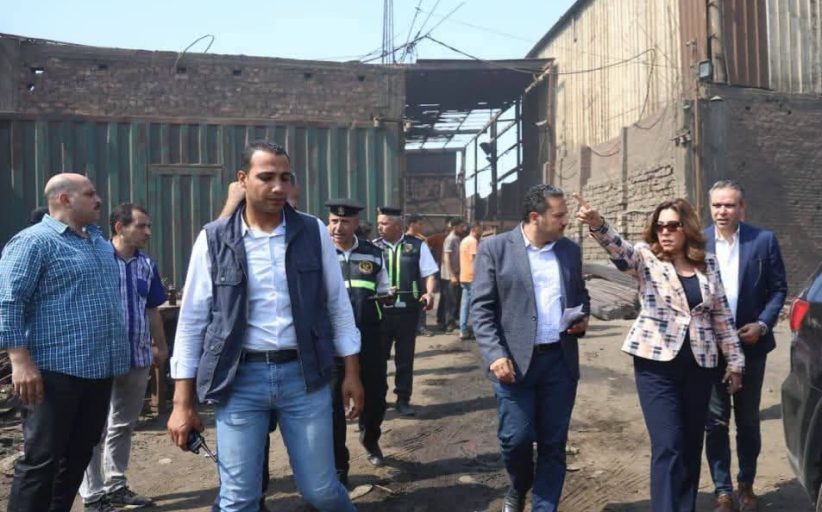عوض في زيارة مفاجئة لتفقد منطقة العكرشة الصناعية بالقليوبية