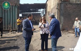 زيارة مفاجئة لوزيرة التنمية المحلية والبيئة لمنطقة العكرشة الصناعية