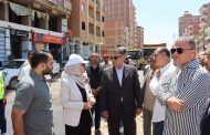 محافظ القليوبية يتابع أعمال رصف وتطوير شارع الحرية أمام مستشفى القناطر العام