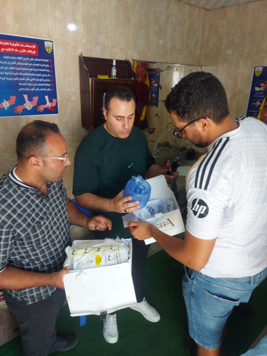 لجنة عوامل الأمن والسلامة بكفر الشيخ تتابع إلتزام نادى كفر الشيخ بتطبيق الكود المصرى