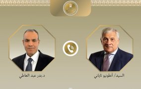 وزير الخارجية يبحث مع نظيره الإيطالي تعزيز العلاقات الثنائية ومستجدات الأوضاع الإقليمية