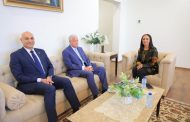 مرسى تلتقي مستشار رئيس الجمهورية للتنمية المحلية ورئيس جامعة مدينة السادات