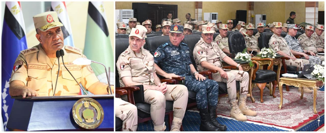 وزير الدفاع يشهد المرحلة النهائية من الرماية الصاروخية الليلية لقوات الدفاع الجوى