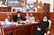 قداسة البابا يستقبل نيافة الأنبا باخوميوس