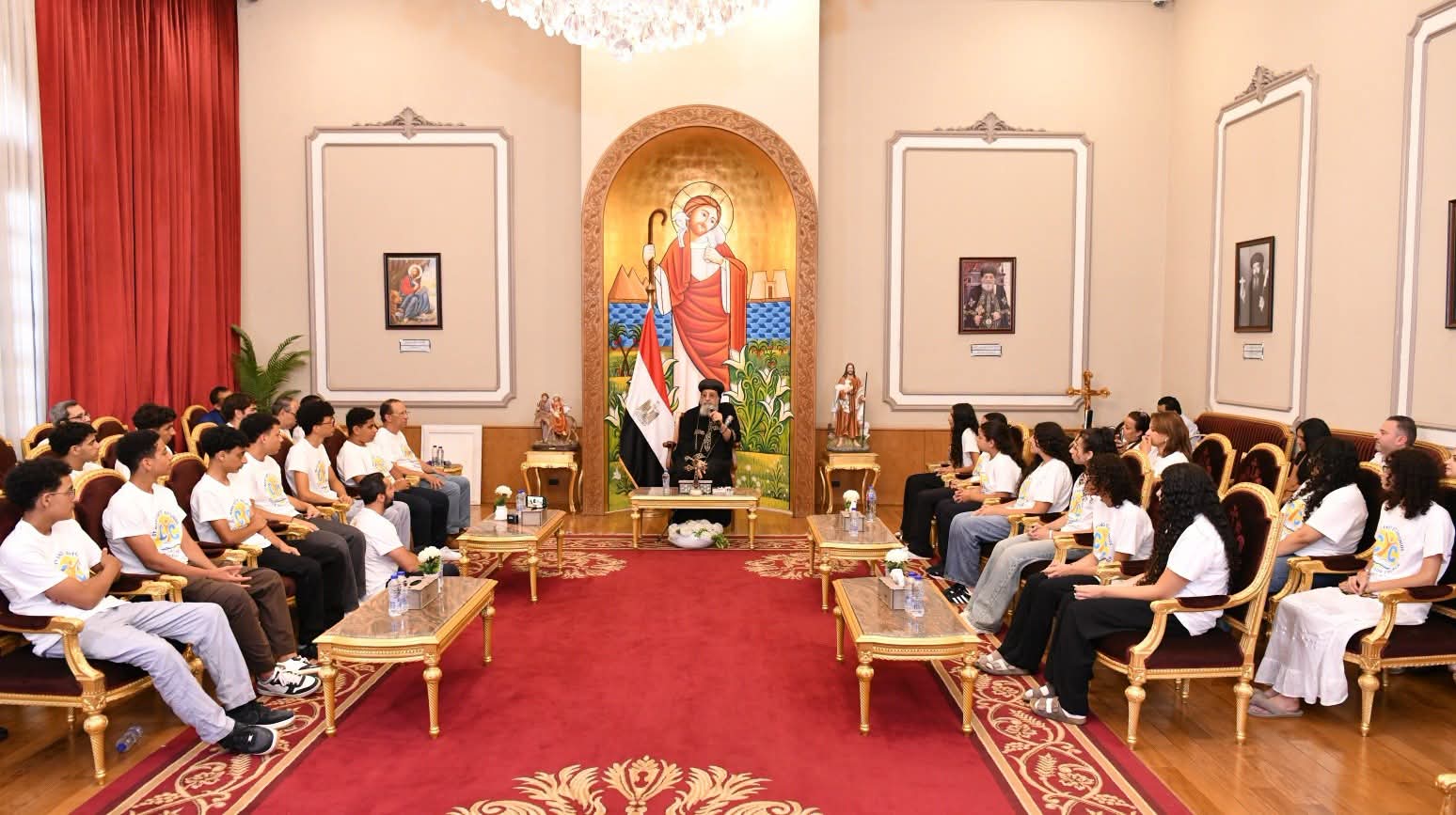 قداسة البابا يستقبل مجموعة خدام من إيبارشية نيويورك و 