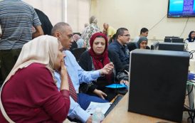 استمرار الإقبال على معامل التنسيق الإلكتروني بجامعة عين شمس في ثاني أيام المرحلة الأولى لتنسيق القبول بالجامعات