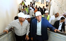 رئيس الوزراء يتفقد محطة القطار الكهربائي السريع بمطروح