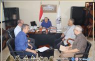 سكرتير بنى سويف يعقد اجتماعاً بأعضاء لجنة متابعة إجراءات تحصيل مستحقات مشروعات الصرف الزراعي المغطى