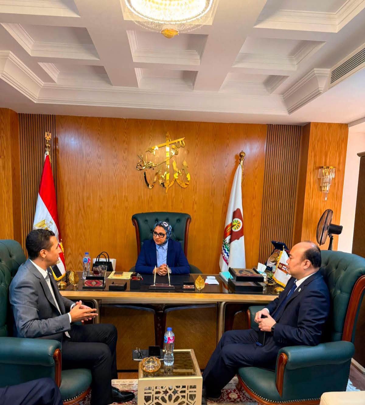 محافظ الوادي الجديد تبحث مع وفد شركة «دونغ فانغ» الصينية فرص الشراكة في مشروعات الطاقة المتجددة